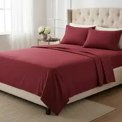 GENERICO - Juego De Sabanas De Polar 2 Plazas 200x230 Cm Colores Variados Con Fundas 2RL Super Suave-BURDEO