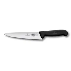 VICTORINOX - Cuchillo para trinchar Fibrox negro hoja 19 cm.