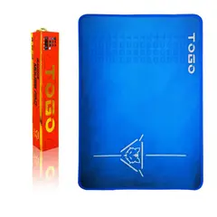 GENERICO - 2 x 1 Mousepad Gamer Antideslizante 35 cms x 25 cms x 02 cms - TOGO Modelo 82 Color Azul