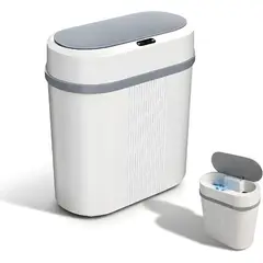 TSKY CHILE SHOPPING - Papelero Basurero Baño Automático Sensor Inteligente 12 Lts, para Baño,Recámara,Oficina,Inodoro,etc