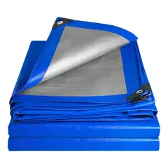 KUANGYE - Cobertor De Piscina, Lona Multiuso 7x4 Mts, Con Ojetillos