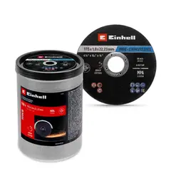 EINHELL - SET LATA 100 DISCOS CORTE METAL INOX