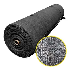 TSKY CHILE SHOPPING - Malla Sombra de Raschel 75% - 2.1x10 Mts Negro - Toldo Protección UV, Polietileno HDPE