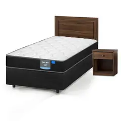 FLEX - Cama Americana Simply Duo 1,5 Plazas + Set Asturias
