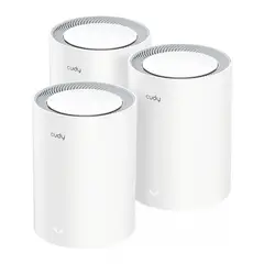CUDY - Pack 3 Router Mesh WiFi 6 M3000 Wi-Fi 6 2.5G Solution