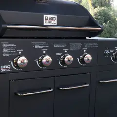 BBQ GRILL - Parrilla Gas Buffalo Grey 4+1 Q + Funda de Regalo