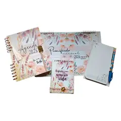 GENERICO - Pack agenda 2026 - Diseño Floral - junio 2026 a junio 2027