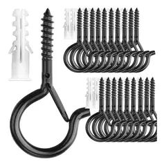 GENERICO - Pack 20 Ganchos Techo Pared Seguridad Colgar Plantas Luces