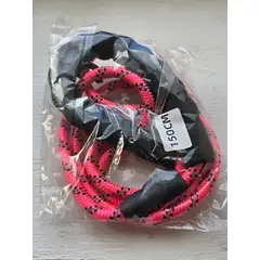 GENERICO - Correa De Perro Cuerda Fuerte, Mango Acolchadado 1,5mts 8mm fucsia