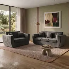 DECO OUTLET - Living Sofa Kansas 3.2 Felpa