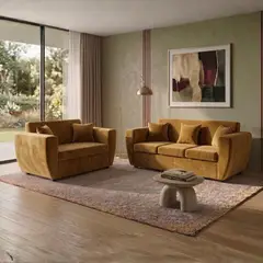 DECO OUTLET - Living Sofa Kansas 3.2 Felpa