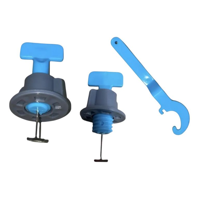 Pack 150 Nivelador De Porcelanato Reutilizables azul 3 Bolsas a $17.990
