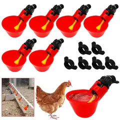 TSKY CHILE SHOPPING - 24 pcs Tazas de Bebedero automático de Pollo alimentador automático de Bebedero para Aves Agua