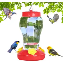 TSKY CHILE SHOPPING - Bebedero para Colibri, Comedero de Colibríes, Comedero Colgante para Colibríes de Exterior, 480ml