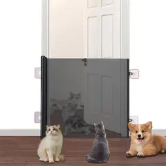 GENERICO - Mallas De Seguridad Retractil Puerta Mascotas Bebe 150x78 Cm
