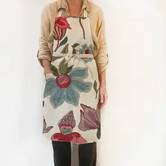 TUYO PRINT - Delantal Pechera - Azafran -