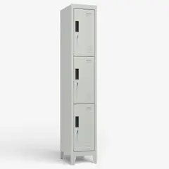 METANEK AMERICAN DESIGN - Casilleros Metálicos 1 Cuerpo y 3 Puertas - PLML-3-1