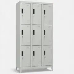 METANEK AMERICAN DESIGN - Casilleros Metálicos 3 Cuerpos y 9 Puertas - PLML-9-3