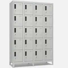METANEK AMERICAN DESIGN - Casilleros Metálicos 4 Cuerpos y 20 Puertas - PLML-20-4