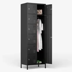 METANEK AMERICAN DESIGN - Casillero metálico alto 7+1 puertas - 8DPL-BLACK