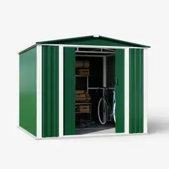 METANEK AMERICAN DESIGN - Bodega Exterior doble techo 240x240 5.76 M2 - Green DS-05