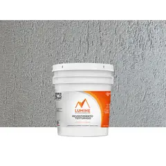 LUMINE - Textura CRETA de Revestimientos, galón de 8kg, rendimiento 3 m2, color gris claro