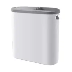 VATYERTY - 1 Papelera Estrecha 10 L 2,64 Gal Con Tapa De Apertura Por Presión