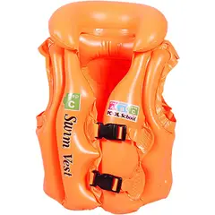 VATYERTY - 1 chaleco de natación ajustable para niños Chaleco Amarillo