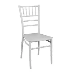 NOVAHUS - Silla Plástica Chiavari Blanca Terraza