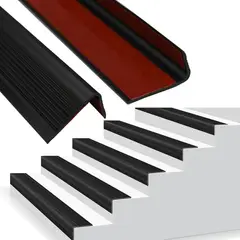TSKY CHILE SHOPPING - 3mts Vinilo Antideslizante para Nariz de Escalera, Peldaño de Escalera Antideslizante Adhesivo Protector de Borde