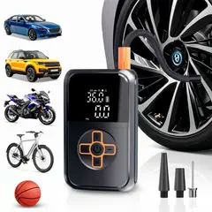 EMETRES - Compresor De Aire Auto 12V Inflador Neumaticos Portatil