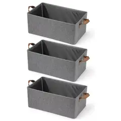 IDEEHOUSE - Pack 3 Bolsas Organizador Ropa Caja Plegable Almacenamiento
