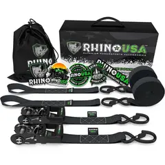GENERICO - Correas de Amarre Heavy Duty Pack x 2 4 cm x 244 cm con Ratchet