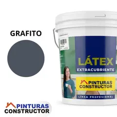 GENERICO - Látex al Agua Extracubriente Tineta 4G Color Grafito