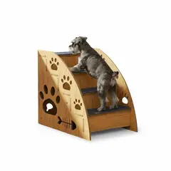 GENERICO - Escalera De Madera Para Mascotas De 4 Niveles Grande Para Perros Y Gatos