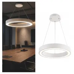 LUMINOTECNIA - Anillo Slim Suspendido Ø 40 Cm 4000K Color Blanco