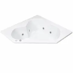 BUCK Y BUCK - Tina Hidromasaje Bermuda 150x150 acrílico sanitario 8 Jets Izq