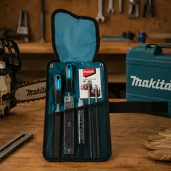 MAKITA - Kit afilador motosierra limas 5,5mm 5 piezas D-72198