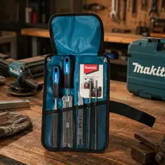 MAKITA - Kit afilador motosierra limas 4,8mm 5 piezas D-72176