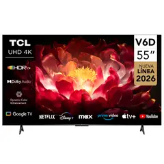 TCL - Smart TV 55" UHD 4K UHD 4K V6D