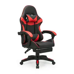 GENERICO - Silla Gamer Ergonomica Reclinable Negra Con Reposapies