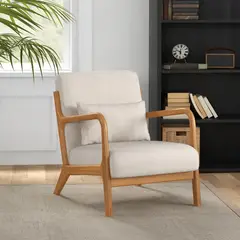 MSA MUEBLES SANTA ANA - Poltronas Sitial DE ESTILO Beige 2 UNIDADES