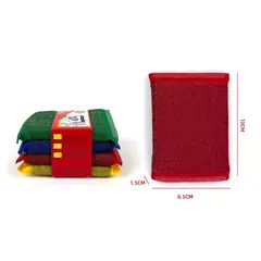 GENERICO - Esponja Con Alambre De Acero Surtido 4 Pcs 13.8X8.5X1.5 Cm Cocina