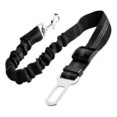 METALFER - Cinturón De Seguridad Resistent Para Mascotas Perro Negro