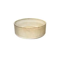IMAHE - Set De 6 Bowl Redondo Ceramica 14 X 5.5 Cm Beige Línea Rustica