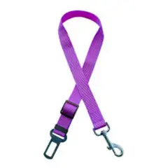 METALFER - Cinturón De Seguridad Resistent Para Mascotas Perro Violeta