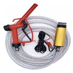 GENERICO - Kit Bomba Trasvasije De Combustible 12v Pistola Manguera 3m