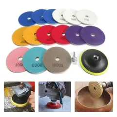 GENERICO - Juego De Discos Abrasivos De Agua Para Mármol, 17 Piezas