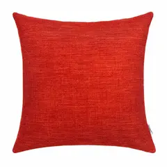 ELIZABETH PEPER - Funda Cojin Decorativo Diseño Lino Rojo 45x45