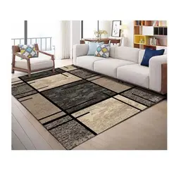 GENERAL - ALFOMBRA DECORATIVA 150X200 DISEÑO CAFE CUADRO GEOMETRIC GSOL